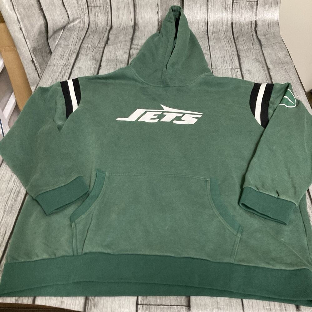 NWT Men’s Darius Rucker X NFL New York Jets Hoodie 2XL Green XXL Weathered Look